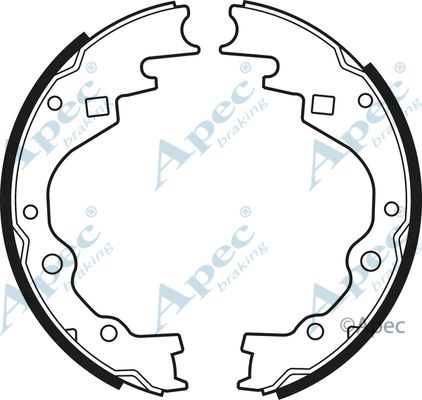 APEC BRAKING Комплект тормозных колодок SHU431